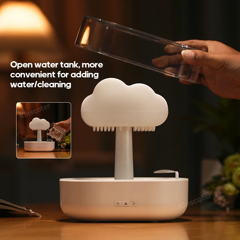 Rain Clouds Aroma Diffuser Zen Raindrops Air Humidifier Essential Oil Diffuser USB Desktop Ultrasonic Sprayer