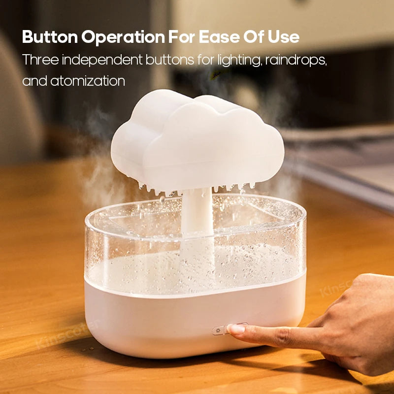 Rain Clouds Aroma Diffuser Zen Raindrops Air Humidifier Essential Oil Diffuser USB Desktop Ultrasonic Sprayer